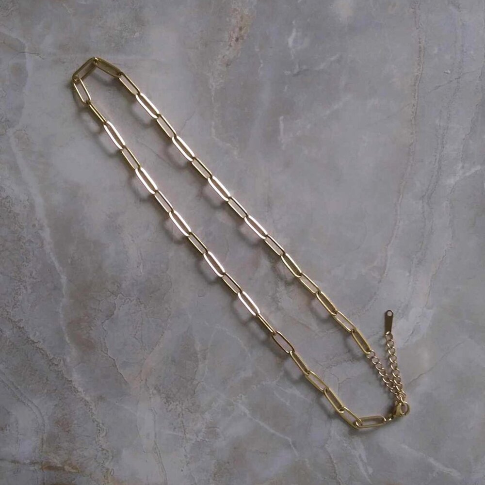 NEW Gold Link Chain Necklace